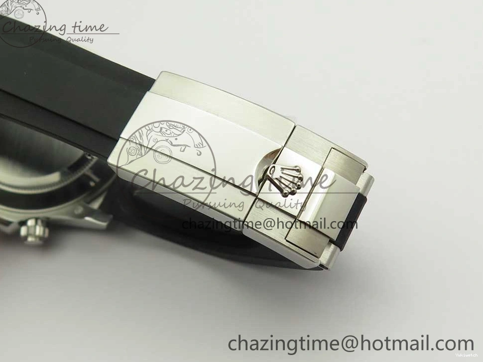 Daytona SS 1:1 Edition Noob Strap Black Best Rubber (Free SA4130 on Dial 904L Blue Extra Case Strap) 116519 0411